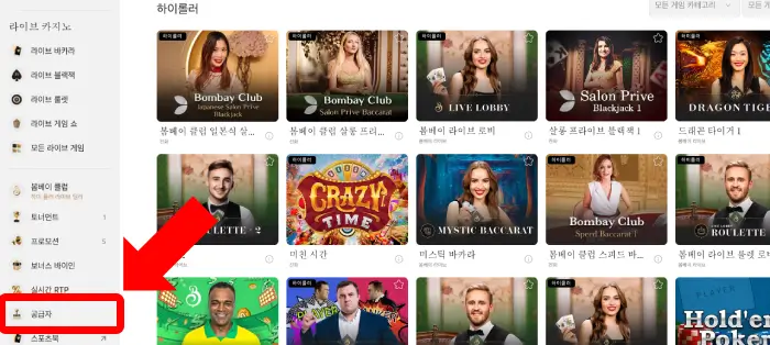 비트카지노의 프로바이더 소개
