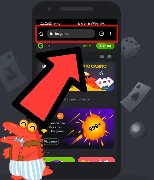 BC.GAME으로 이동 방법