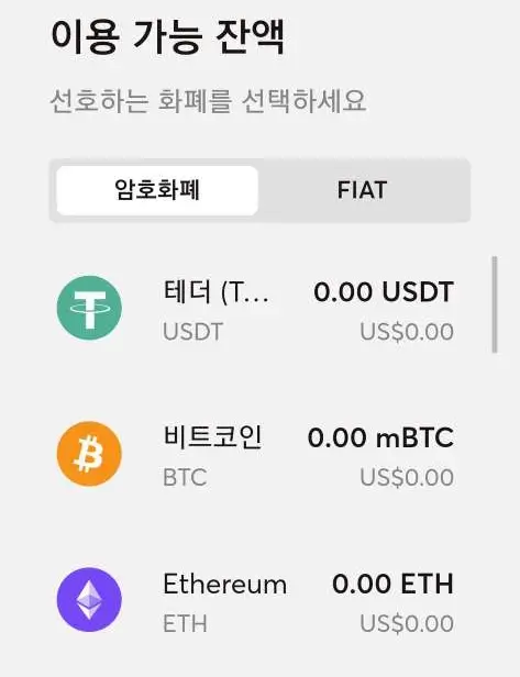 지갑을 통한 입금방법 설명