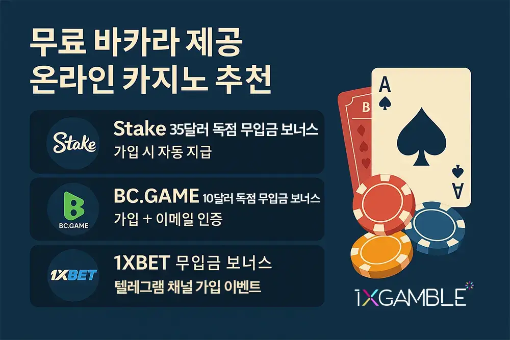 무료 바카라 제공 온라인 카지노 추천