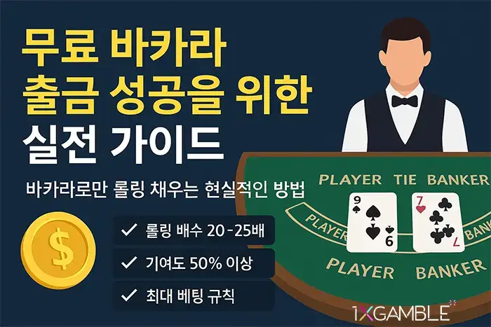 무료 바카라 출금 성공 가이드